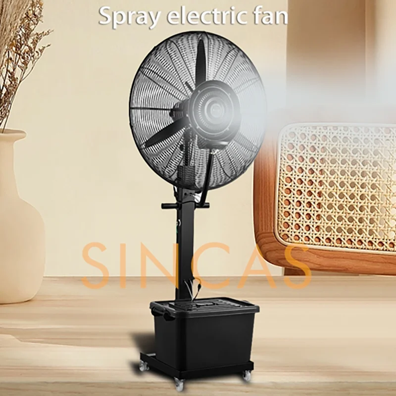 

Осцилляционный вентилятор с водяным охлаждением, увлажнение льда, пыль, широкий угол подъема, регулируемый промышленный напольный вентилятор, уличный коммерческий