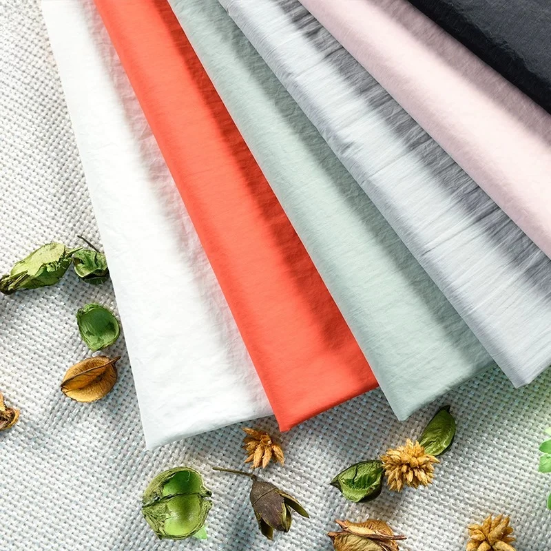 40D Waterproof Matte Down Jacket Fabric Per Meter for Windbreaker Vest Cotton-padded Coat Diy Sewing Cloth Lightweight Warm Soft