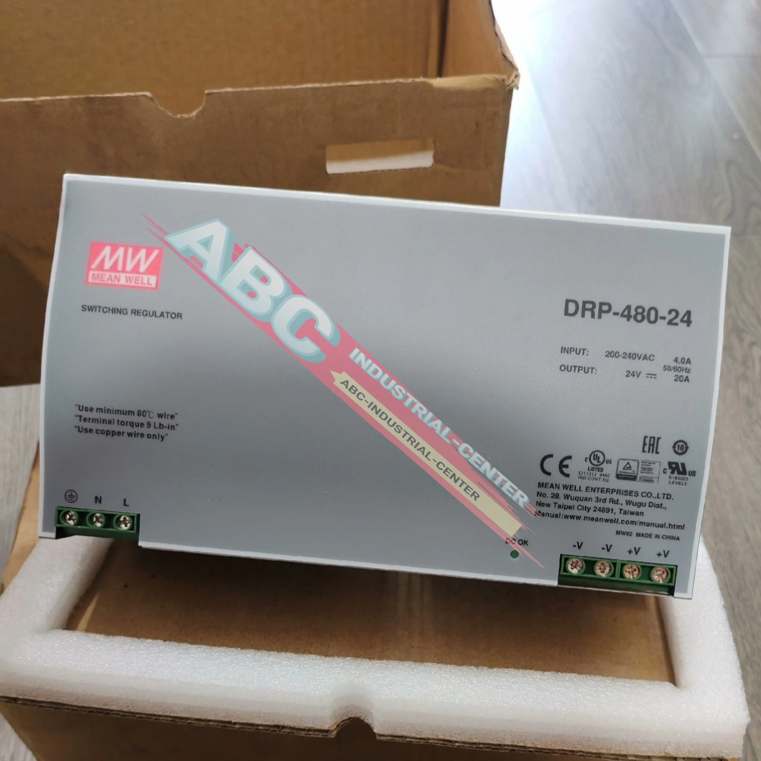 

DRP-480-24 | 24V Switch Power Supply DRP-480-48 | 48V 100%NEW