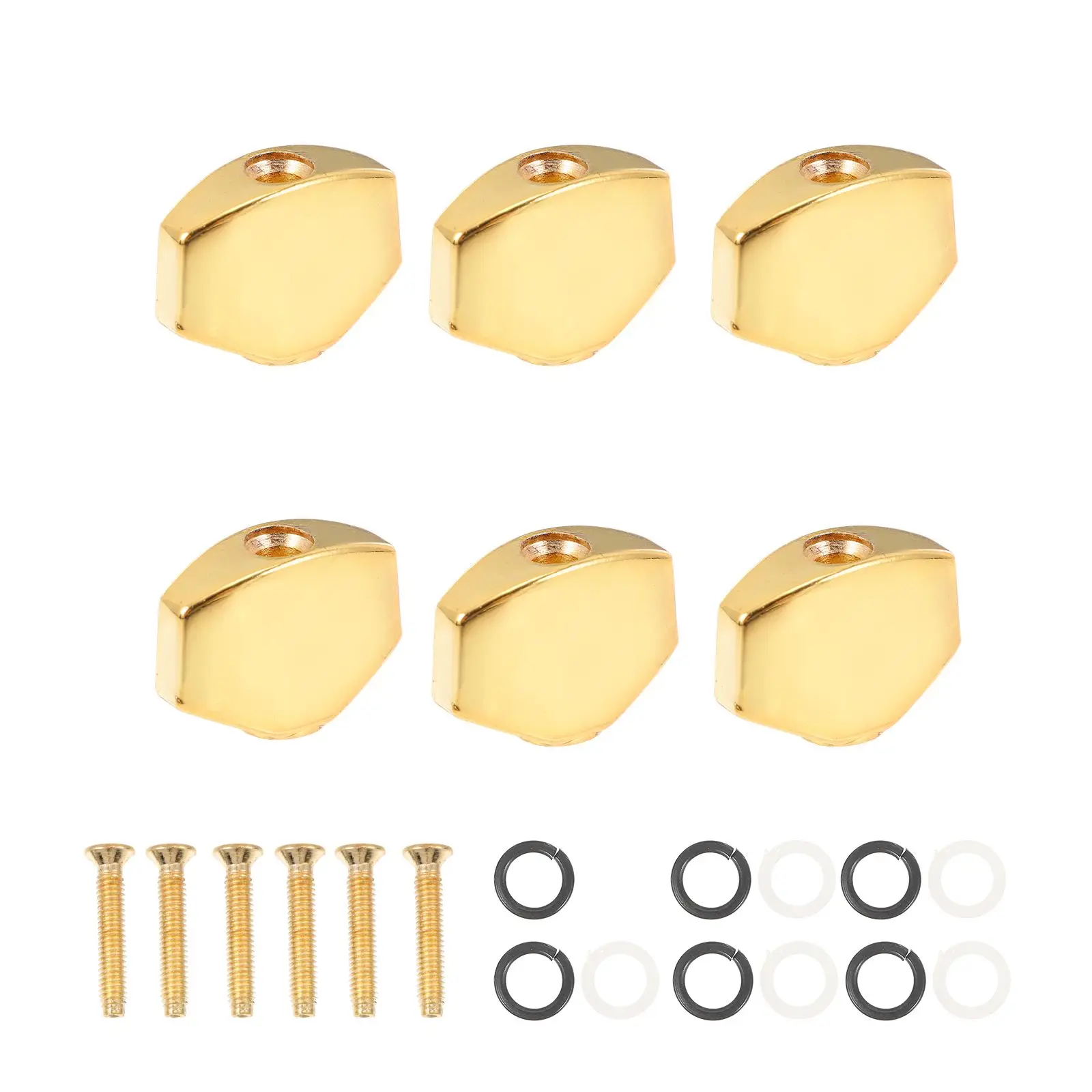

6 Sets Electric Guitar Accessories Vintage Tuner Handles Folk Tuning Guitar Knob Reliable Performance Easy Maintenance