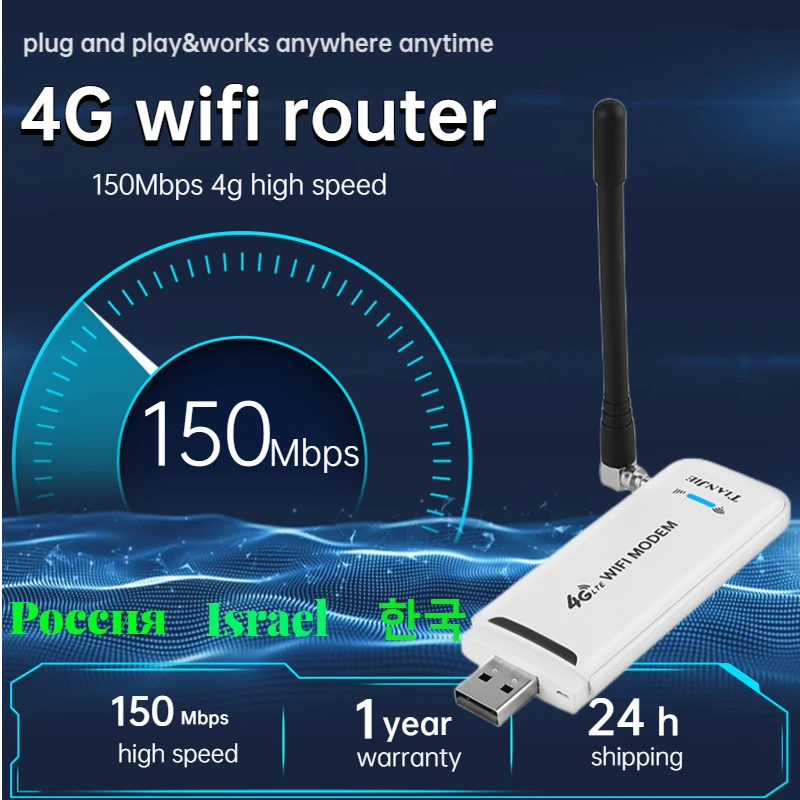 

Wireless 4G Router SIM Card Data Wifi Modem LTE USB Router Antenna Unlock Mobile CAR Networking Stick Adapter 3G Hotspot Dongle