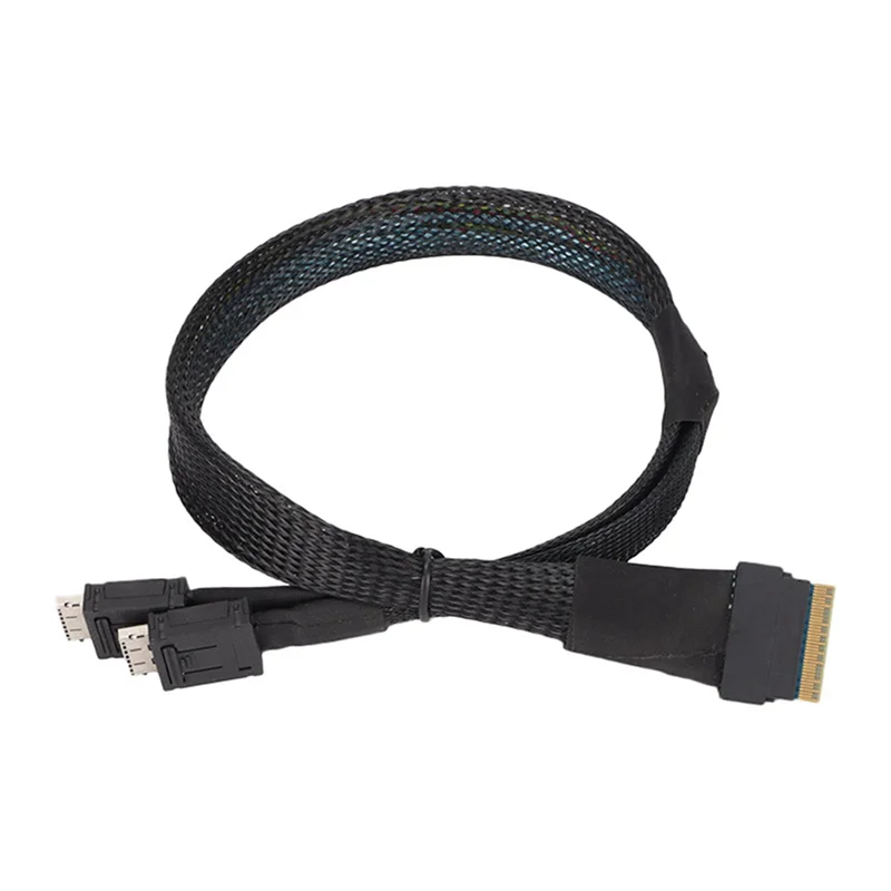 Server Datakabel Hoge Kwaliteit Slanke Sas SFF-8654 8I Naar Oculink SFF-8611 4IX2 Voor Server PCI-Express Riser Card-X64A