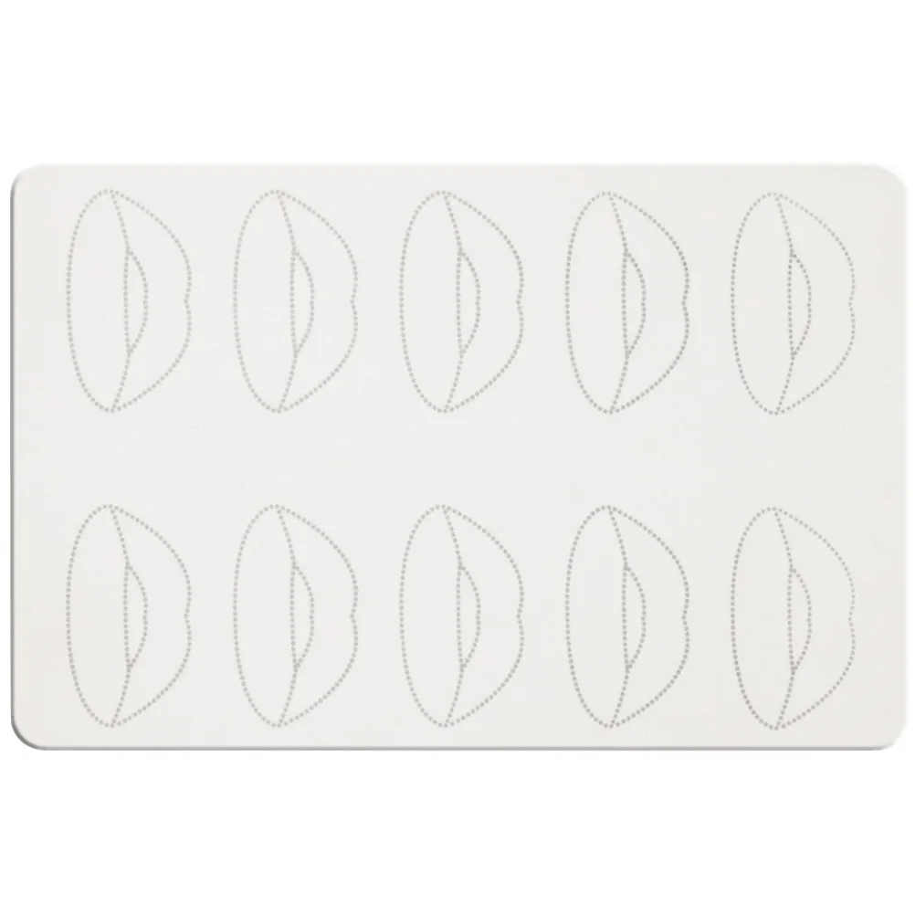 

Silicone Practice Skin For Tattooing Lip Microblading Training Thick 2 Sides Tattoo Practice For Makeup Artists Beginners