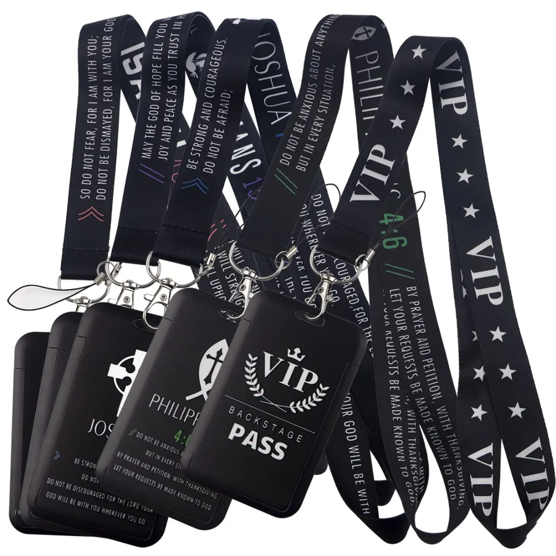 Faith Credential Holder VIP Lanyards für Schlüssel, Umhängeband, Ausweis, Fitnessstudio, Handygurte, Schlüsselanhänger, Schlüsselanhänger, Zubehör, Geschenke