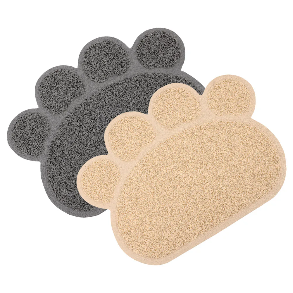

2 Pcs Cat Litter Mat Mats for Indoor Cats with Small Pad Catcher Collection Pads