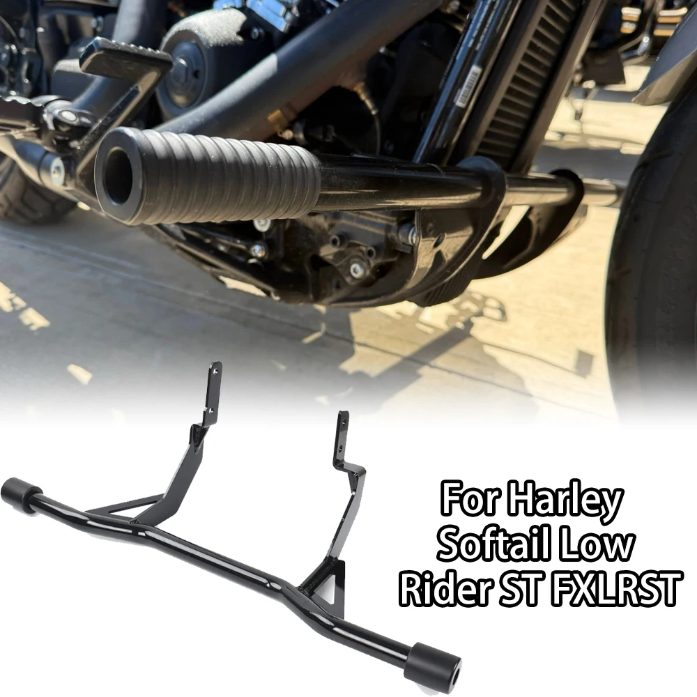 

Motorcycle Engine Crash Bar for Harley Softail Low Rider ST FXLRST, with Side Fairings Spoilers Body Panels Protector