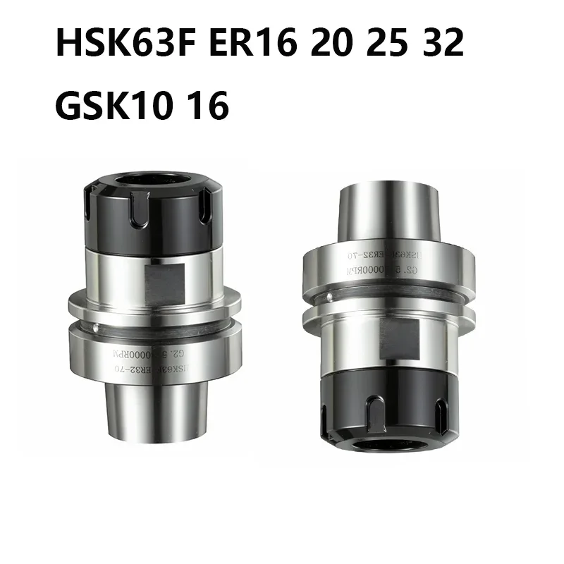 

Держатель инструмента HSK63F ER ER16 ER25 ER32 ER40 GSK10 GSK16, держатель инструмента HSK 63F ER, держатель инструмента для гравировального Станка HSK63F