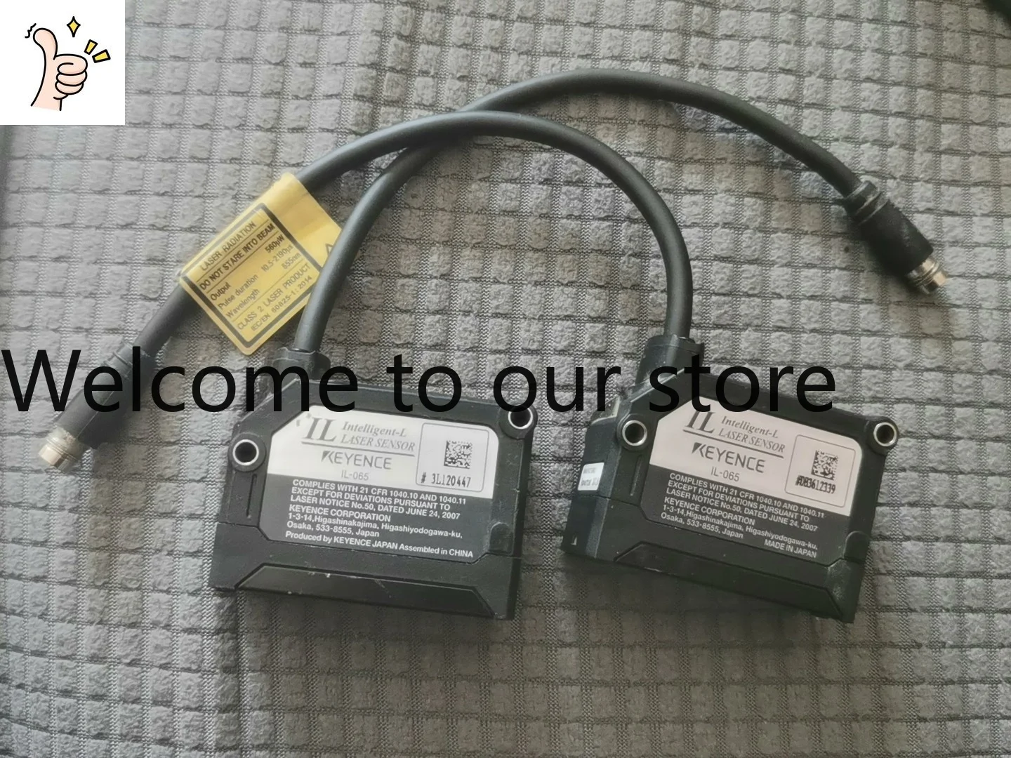 KEYENCE Il-065 Laser Ranging Sensor, Two In Stock After Disassembly. Unit Price. Same Day
