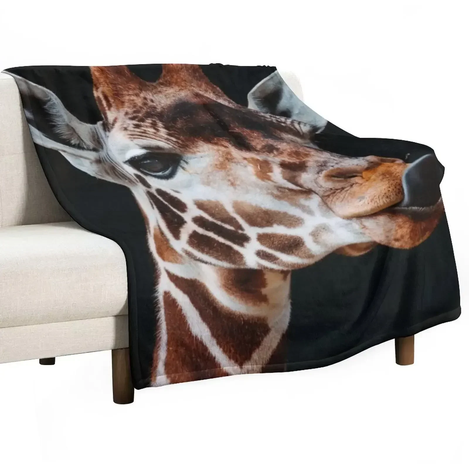 

Giraffe Throw Blanket Shaggy Furry Soft Blanket for Bedroom Living Room