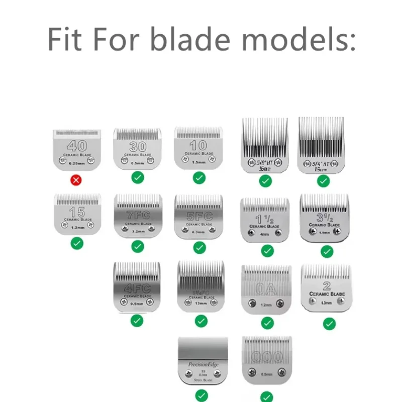 18 Teeth Ceramic Cutter Pet Clipper Replacement Blade Fit Andis Ceramic Edge, Oster A5, Oster Fast Feed & Wahl KM Series Groomin - view 6