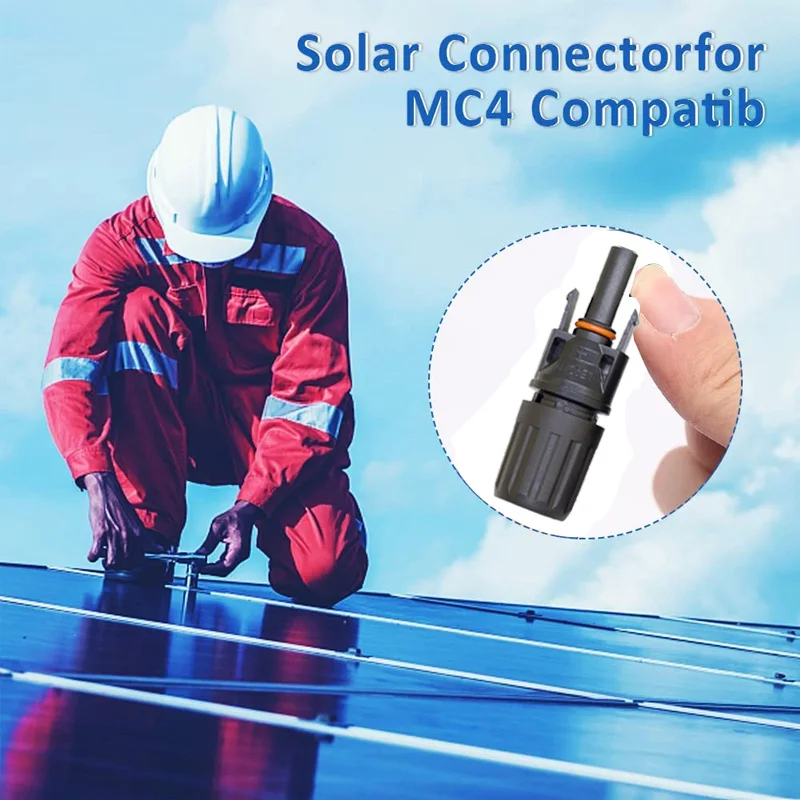 TUV Waterproof IP67 Solar PV Connector Cable Coupler Solar Plug Male Female Used In Solar Panel Connector