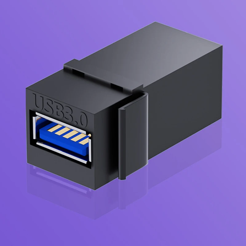 USB 3.1 Type C Keystone Female to Female Jack Coupler Inserts Socket Cable Port Extension Connector for Wall Plate Outlet