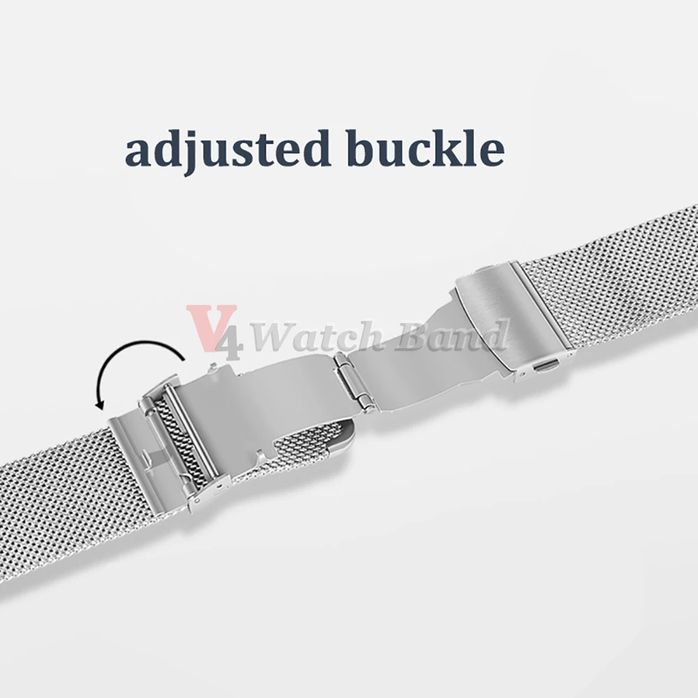 1,0mm 0,6mm Mesh Milanaise Uhrenarmband für IWC, Rolex, Omega 20mm 22mm 18mm Edelstahl-Armband für Seiko – Detail 15
