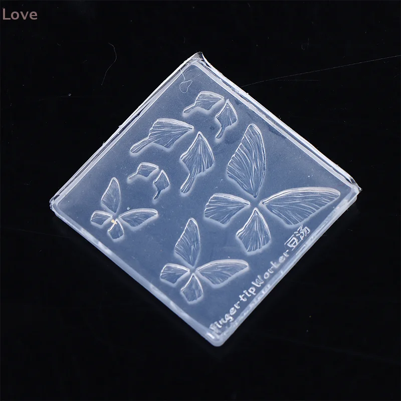 [L & P] 1 قطعة ثلاثية الأبعاد سيليكون مسمار قالب فراشة قالب ختم لوحة الأظافر الإستنسل لتقوم بها بنفسك UV هلام مسمار نحت القالب