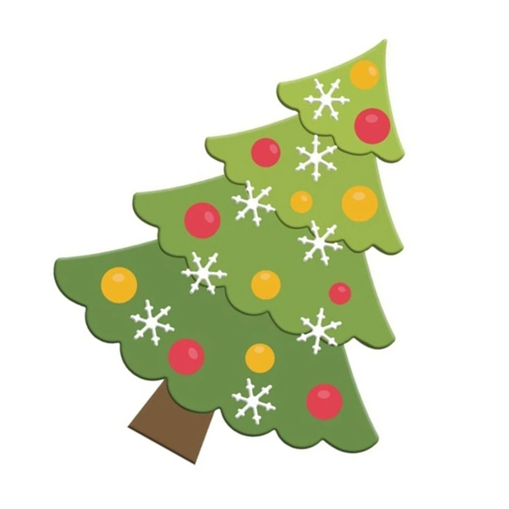 Christmas Tree Cutting Die Stencil Paper DIY Craft Scrapbooking Accessory Christmas Card Decoration