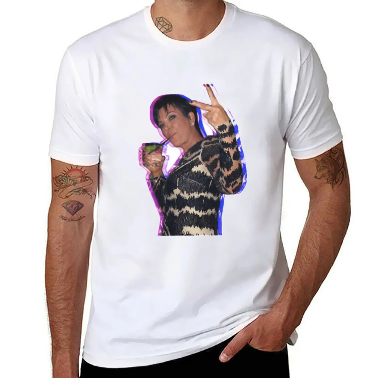 

Kris Jenner T-Shirt cotton t shirt man t shirts for man graphic vintage T-Shirt