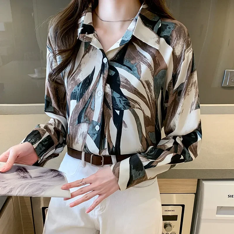 Fashion Korean Style Casual Travel for Women Shirt Lady Long Sleeve Blouse Tops
