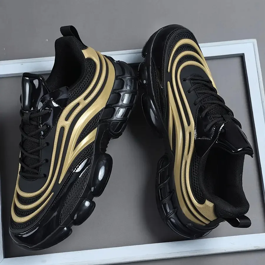 

Мужские низкие кроссовки в стиле ретро с верхом и подошвой в едином стиле — однотонные/в полоску, на шнуровке, для спортзала и повседневной носки — удобные, с круглым носком