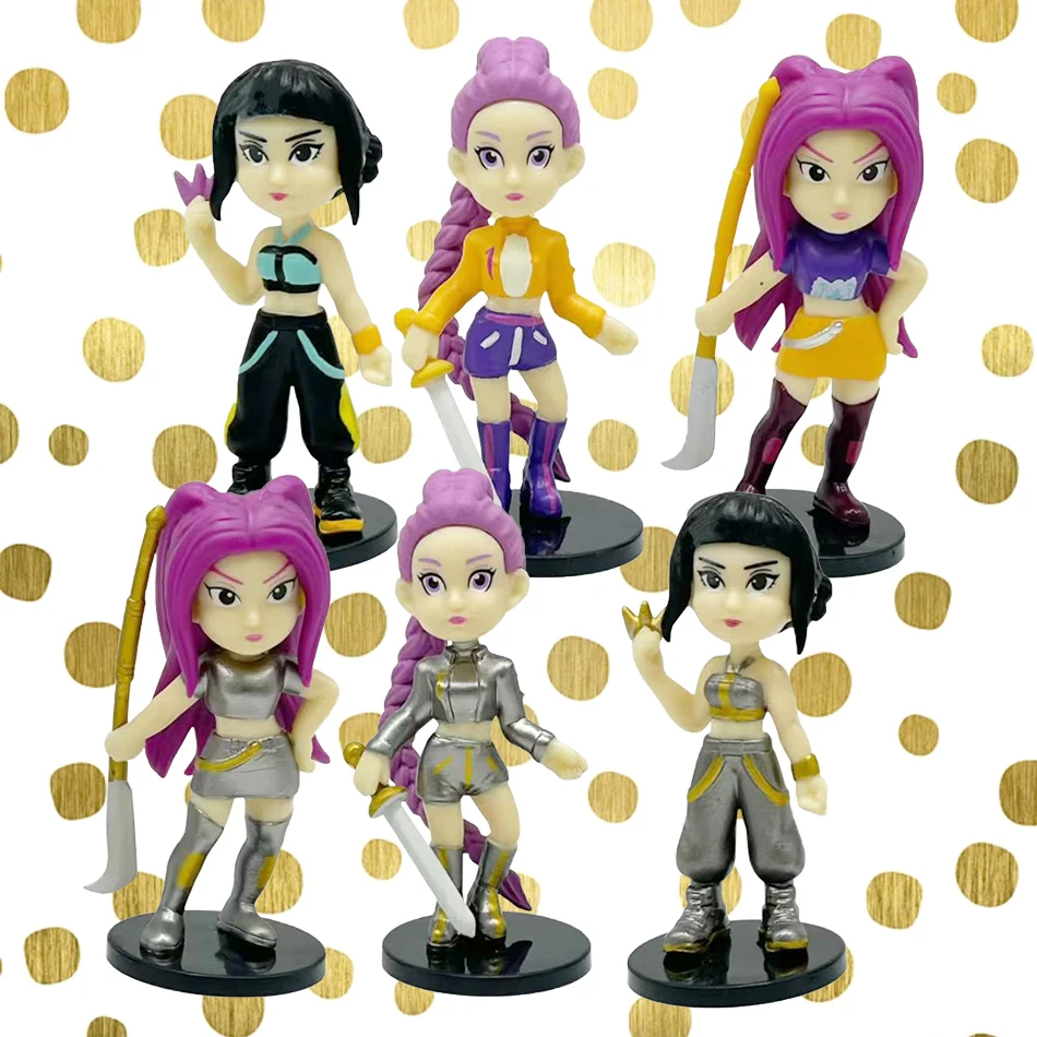 2025 Kpop Demon Hunters Anime Figur Spielzeug Niedliche PVC Bewegliche Gelenke Action Figur Modell Puppen Kinder Geburtstag Dekoration Spielzeug Geschenke