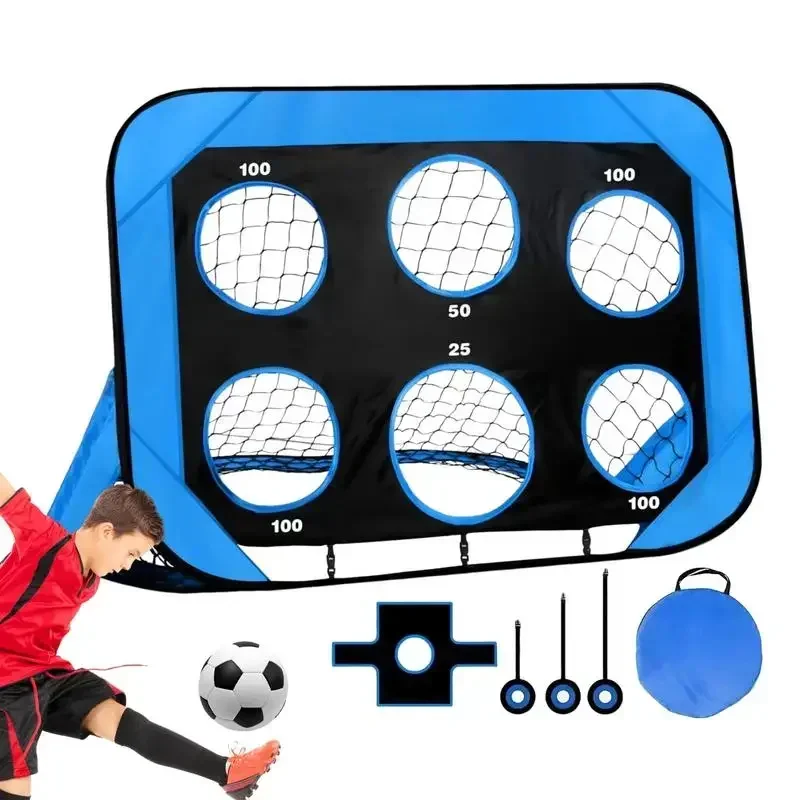 

th Filet tir football pour enfants, cible d'entraînement football, 4 modes but, pratique du coup pied gratuit, outils de tir