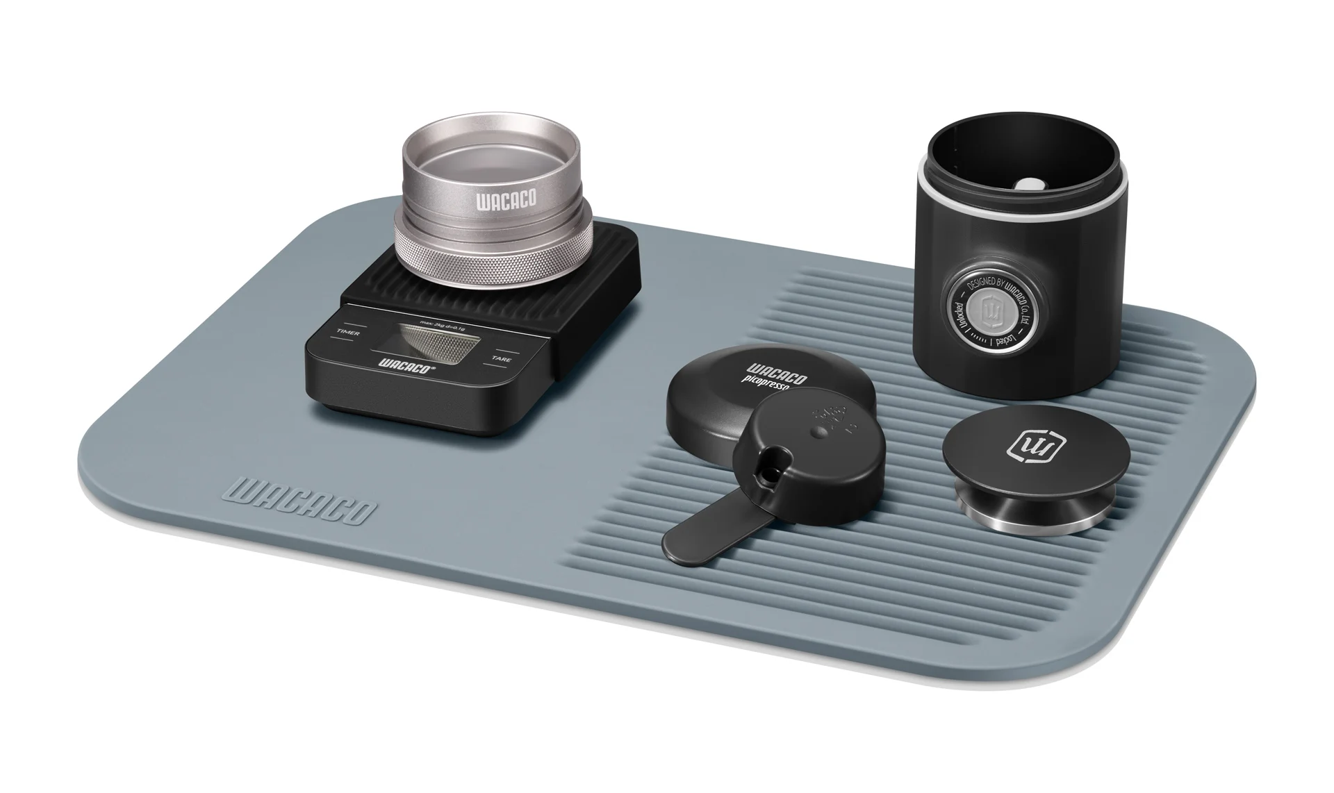 WACACO Coffee Mat, Multi-Purpose Drying Mat and Tamping Mat, Made of Food-Grade Silicone