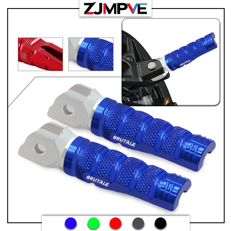 NEW Motorcycle Rear Passenger Footpegs Footrests Rear Foot Pedals Accessories For BRUTALE920 675 800 brutale1090-R RR CORSA