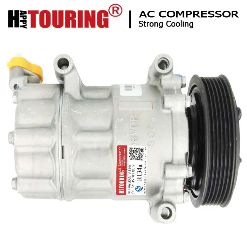 

for Peugeot ac compressor Peugeot 206 307 2004-2012 SDV612 648714 6453XP 9671453780 9684480180 1907 1926 1927 9646273380
