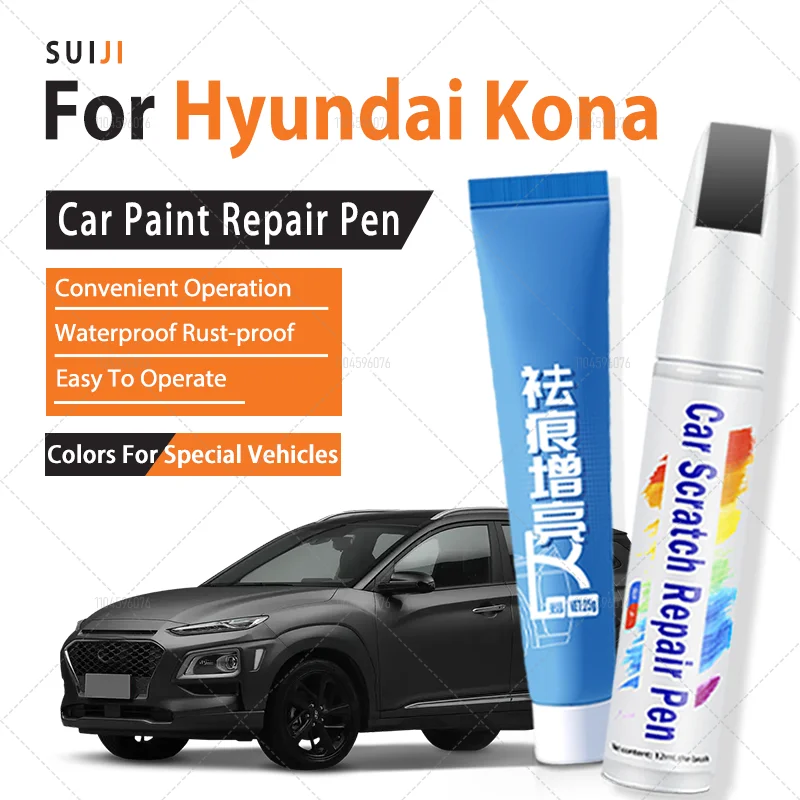 

Для Hyundai Kona 2017-2025 OS SX2 Ручка для ремонта краски Touch Up Засіб для удаления царапин DIY Автоаксессуары Черный Белый Синий Серый Красный Серый