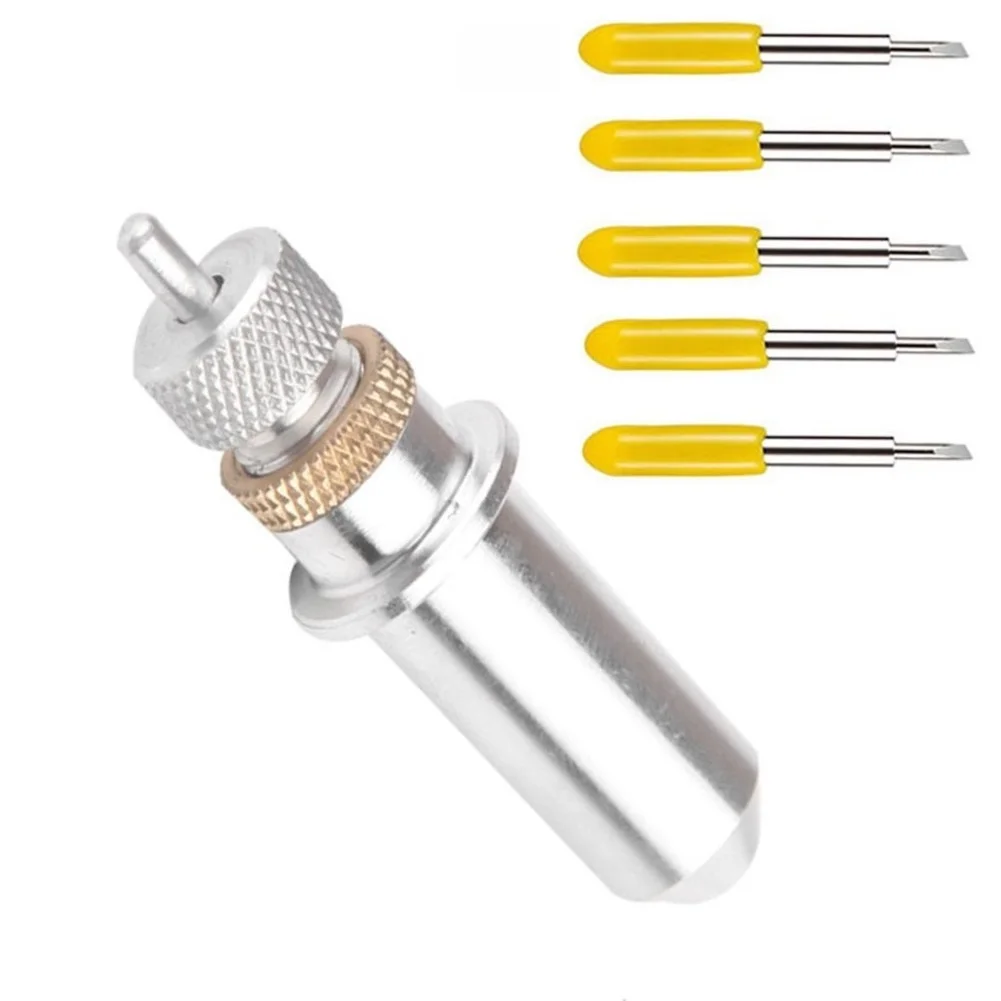 Steel Blade Holder + 5pcs 30/45/60 Degree for blades Vinyl Cutter For Roland Carving Cutting Plotter Hand Tools