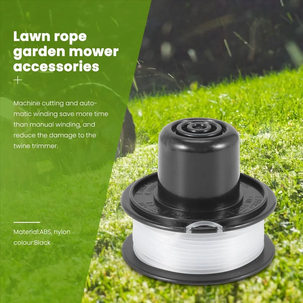 RS-136 String Trimmer Spool Line Replacement for BLACK+DECKER 20Ft 0.065Inch Weed Eater Spool with Cap Spring