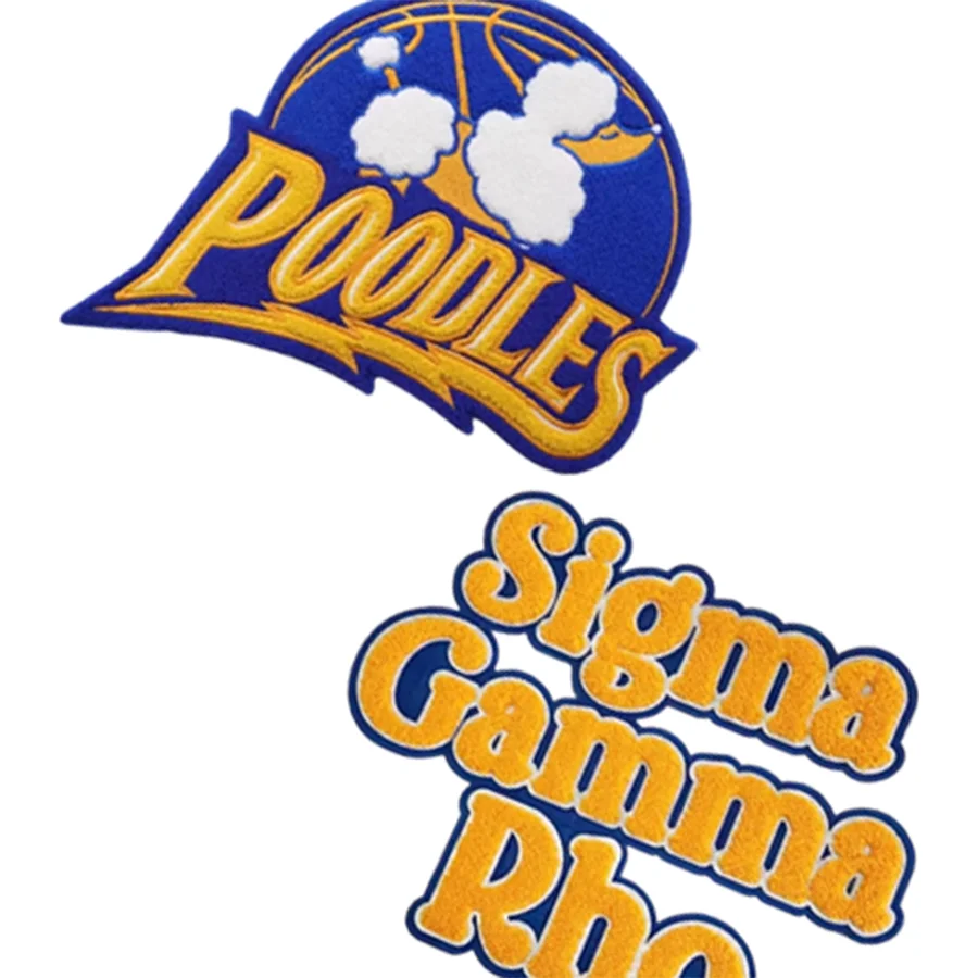 

Wholesale Customizable Sigma Gamma Rho Poodles Chenille Iron on Patch for Hoodie and Jackets Clothing Accessories