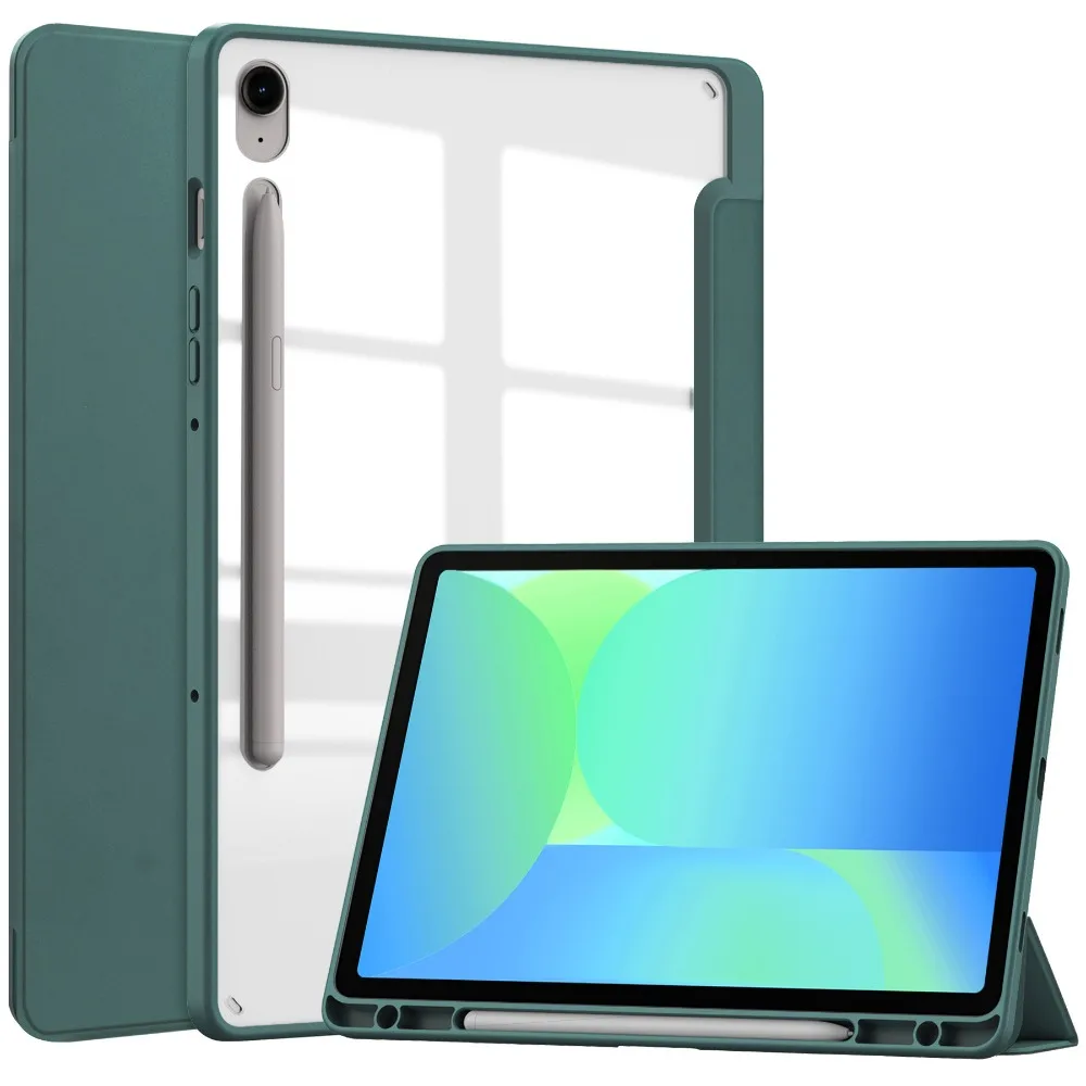 For Samsung Galaxy Tab S10 FE 2025 SM-X520 X526B With Pencil Holder Case For Galaxy Tab S10 FE / S9 FE 10.9 inch Tablet Cover
