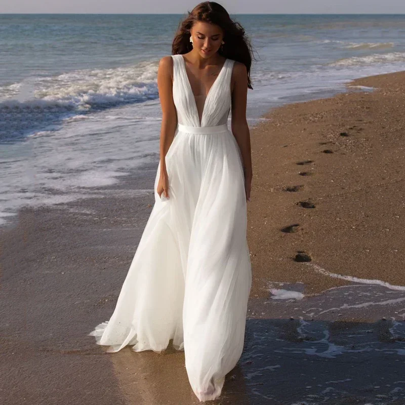 Beach Dress Brides Dresses for Women Party Wedding Evening Robe Bride 2025 Customized Weddding Women's Womens Elegant Prom