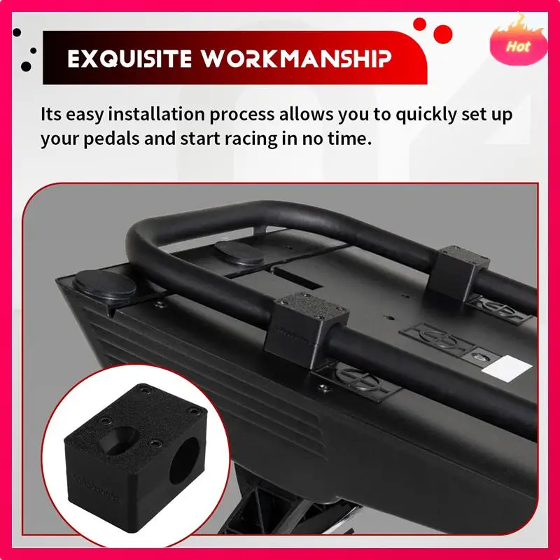 حامل دواسة السباق AD لـ Fanatec، لـ Fanatec DD Pro ثلاثة دواسات معززة للاستقرار والمتانة