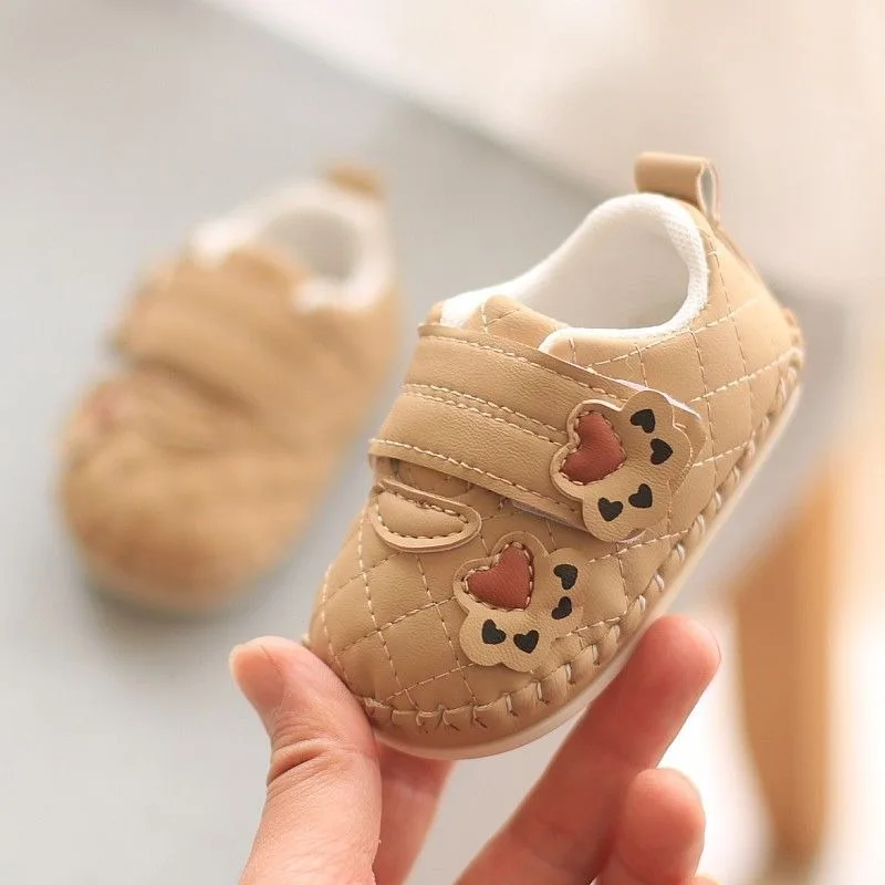 

Cute Korean Style Spring Autumn Baby Boy Girl First Walking Shoes Non Slip 1 Year Old Toddler Single Shoes for Newborn Infants