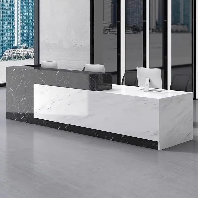 Office furniture Reception desk Reception desk, desk Clothing store Cashier bar Simple and modern information desk