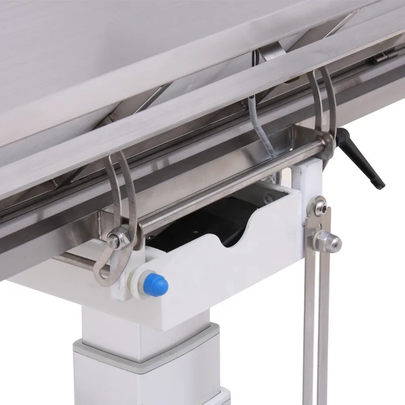 العظام الفولاذ المقاوم للصدأ على شكل حرف V عملية عمودية رفع طاولة جراحية بيطرية لتخدير الكلاب في عيادات الحيوانات الأليفة #3