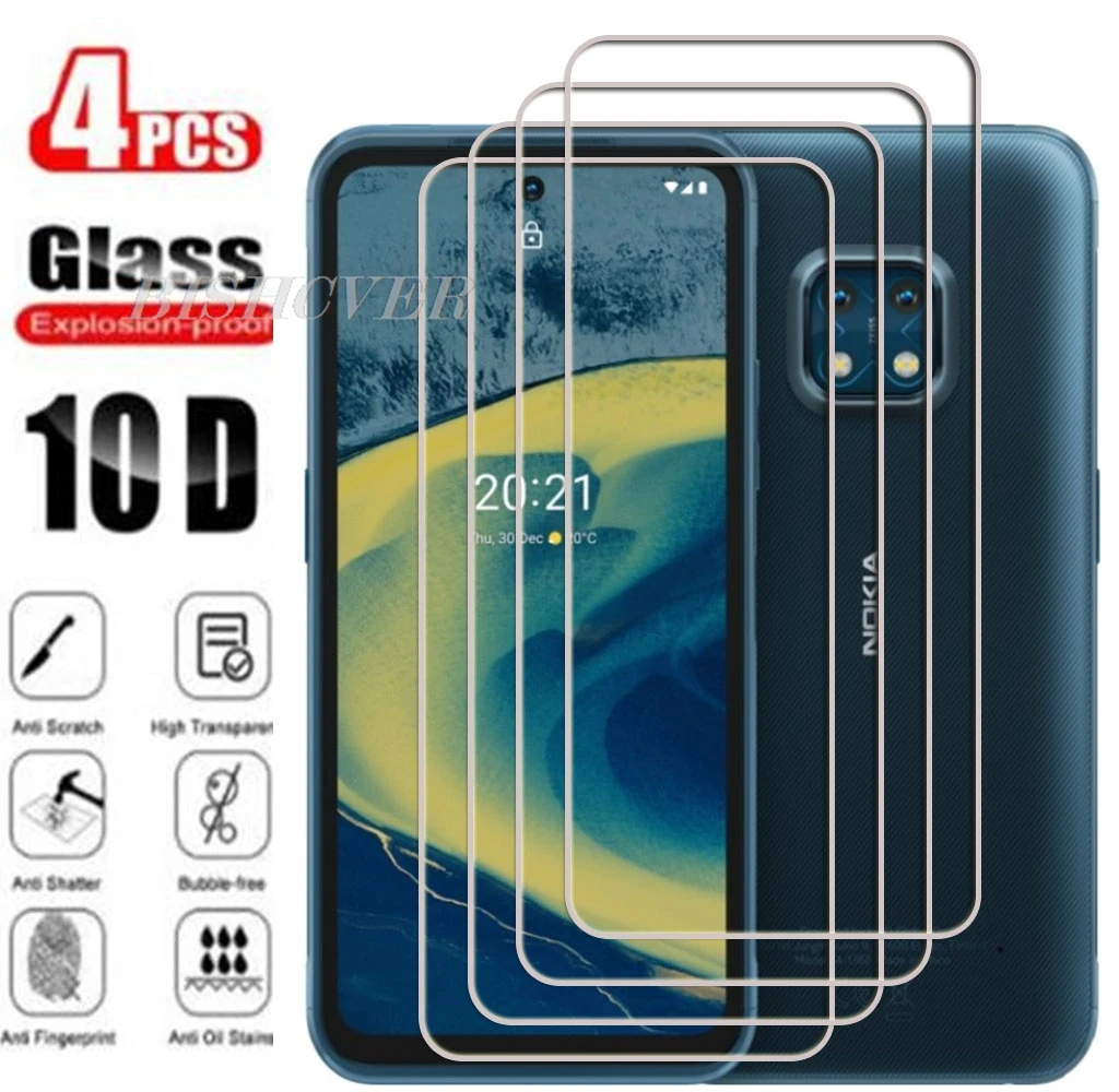 

4PCS Tempered Glass For Nokia XR20 6.67Inch NokiaXR20 XR 20 TA-1368, TA-1362 Screen Protector Protective Film
