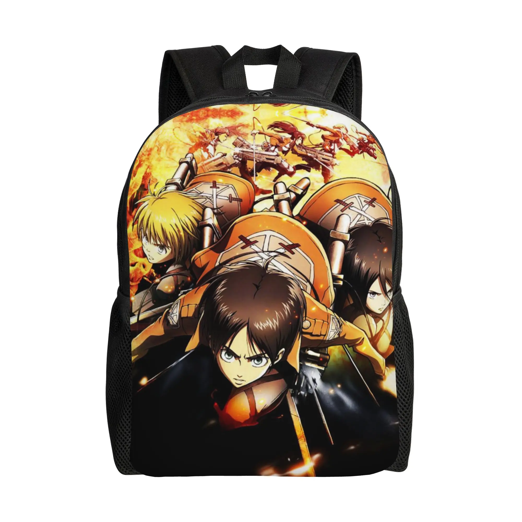 

Модный рюкзак Attack on Titan (Атака Титанов) для активного отдыха, учебы и работы, аниме-рюкзак AOT для мужчин и женщин, студенческая сумка через плечо