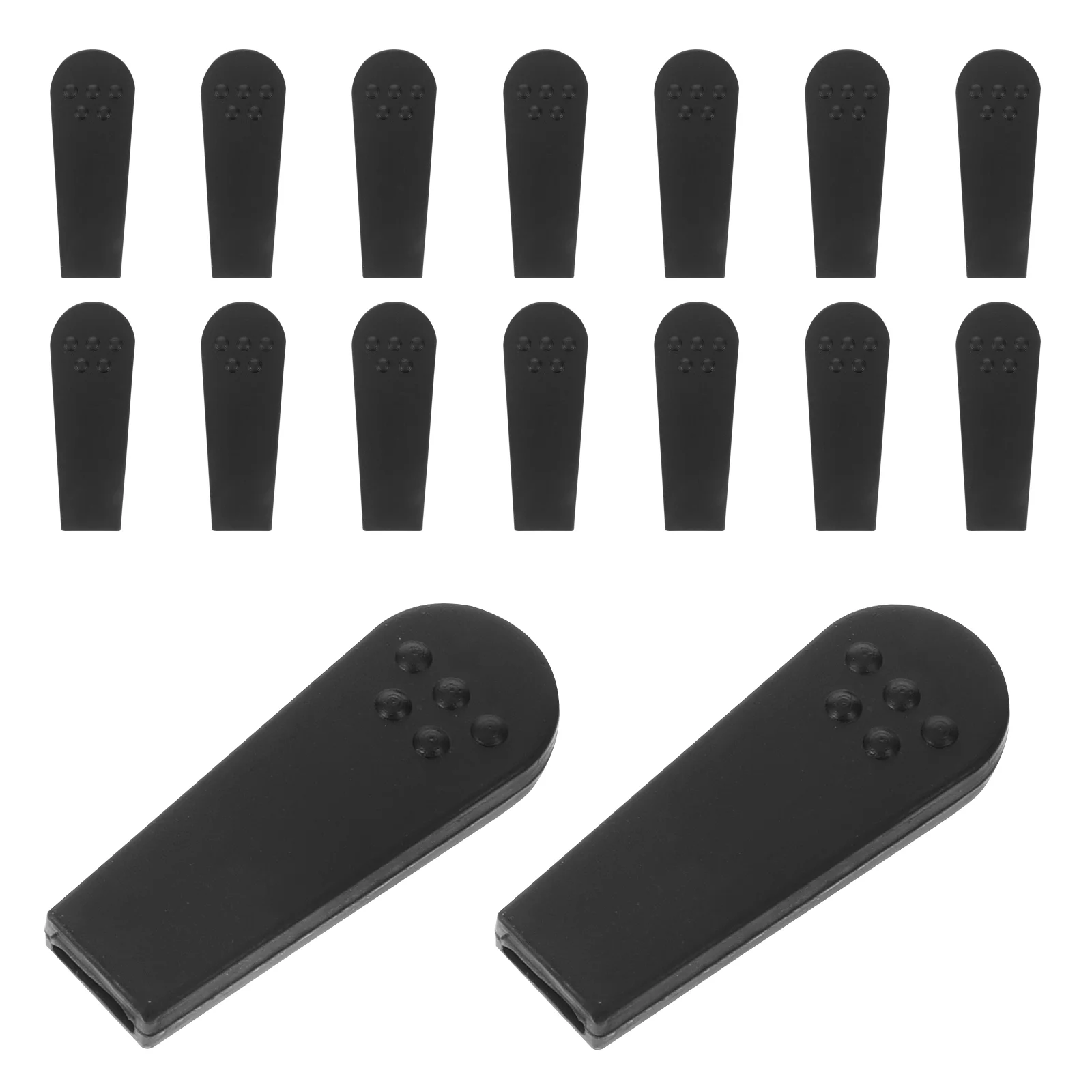 20 Pcs Machine Claw Clip Rubber Cover Black Anti Toy Grabbing Snack Box Grips Mini Vending Sleeve Protector Parts Plastic