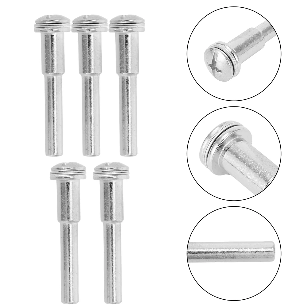 Connecting Rods 5pcs Silver Shank Polishing Wheel Mandrels Extension Connecting Rods for Sanding and Polishing