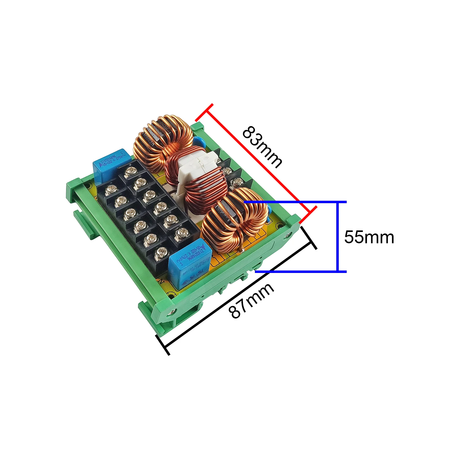 20a plc trilho montado emi fonte de alimentação filtro anti-interferência ac power 6 conjuntos de saída para plc indústria de segurança industrial