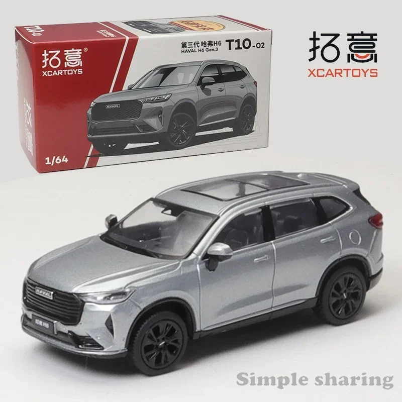 XCARTOYS 1/64 simulación HAVAL H6 Gen.3 coche en miniatura de aleación niños regalo de Navidad juguetes para niños recoger modelo decorativo