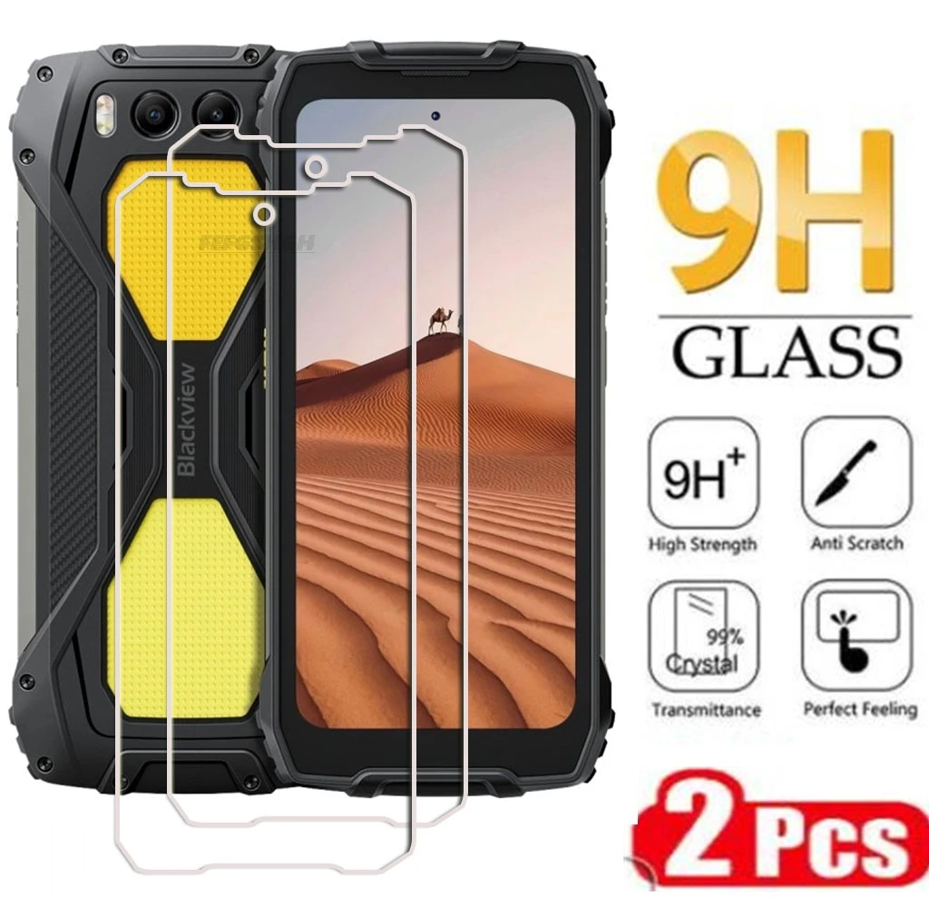 2PCS 9H HD Tempered Glass For Blackview BV7300 6.67" Blackview BV8200 BV7300 BV 7300 Screen Protective Protector Film