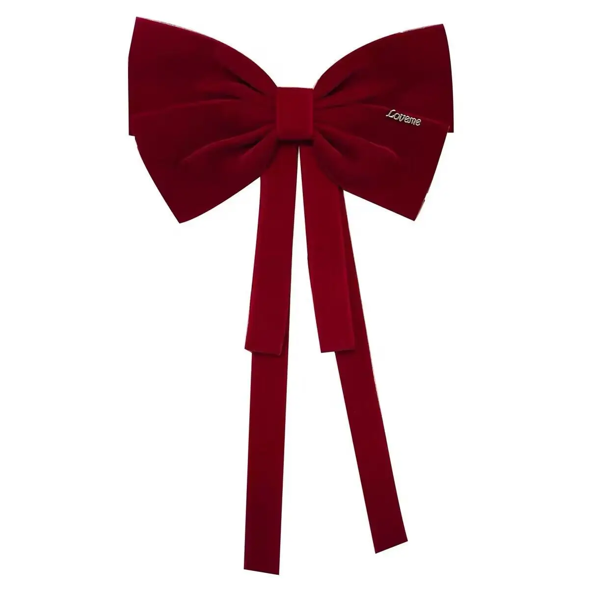 Women Girls Princess Party 2024 New Headwear Bridal Hair Clip Female Wine Red Bow Ribbon Wedding Barrettes Hair Accessories