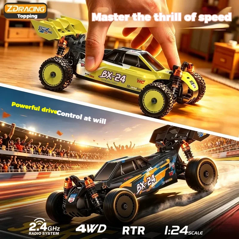 Zd Racing 1/24 Bx 24 4wd Brushless Racing Rc Remote Control Off Road Climbing Buggy Rtr For Race Track Playground Adult Hobbyist view 3