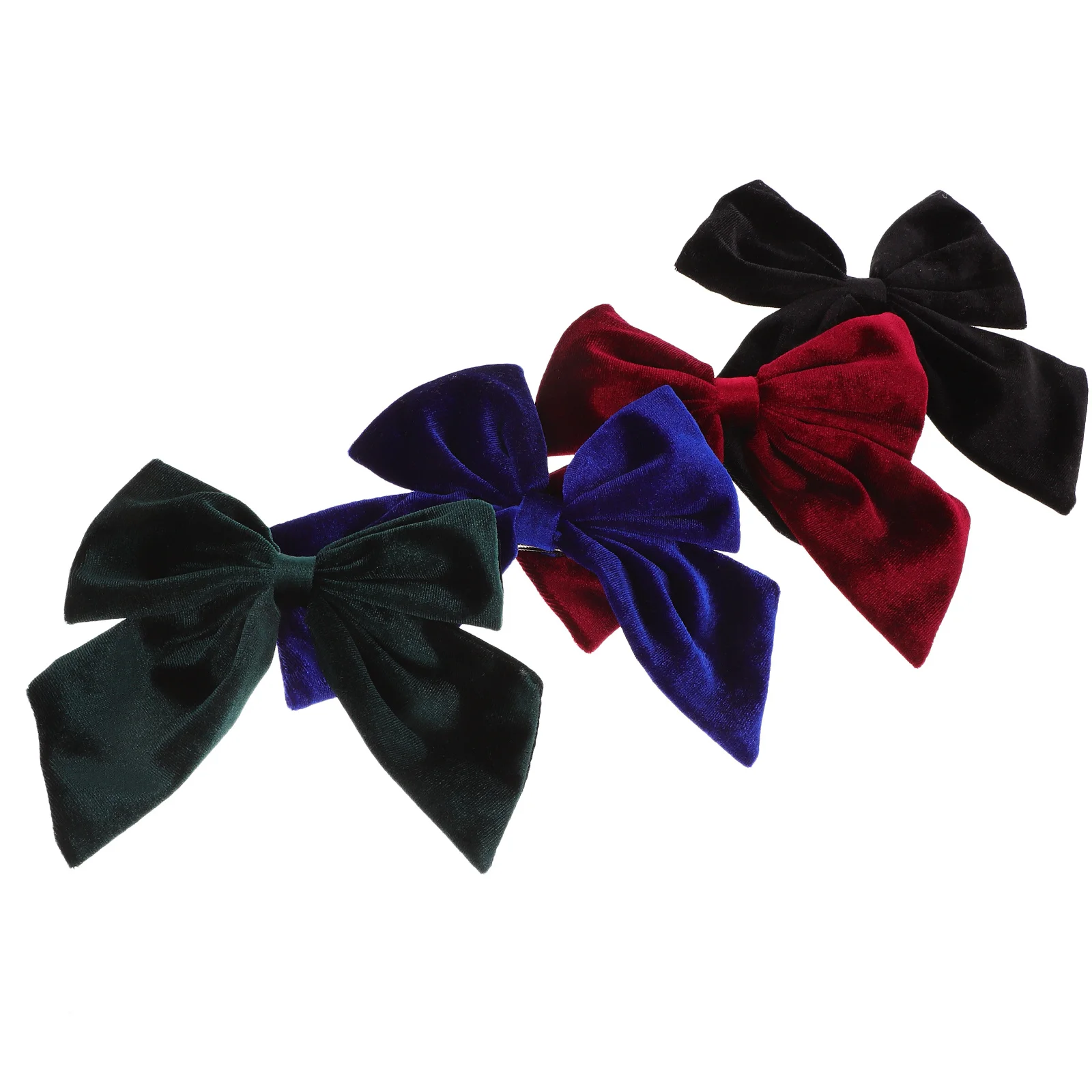 4 قطع للمشابك للفتيات الصغيرات، إكسسوارات للفتيات الصغيرات المزخرفة، إكسسوارات الشعر لحفلات أعياد الميلاد، مشبك فيونكة الشعر