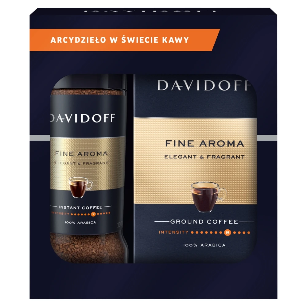 Set of ground and instant coffee DAVIDOFF Fine Aroma 250g + 100g