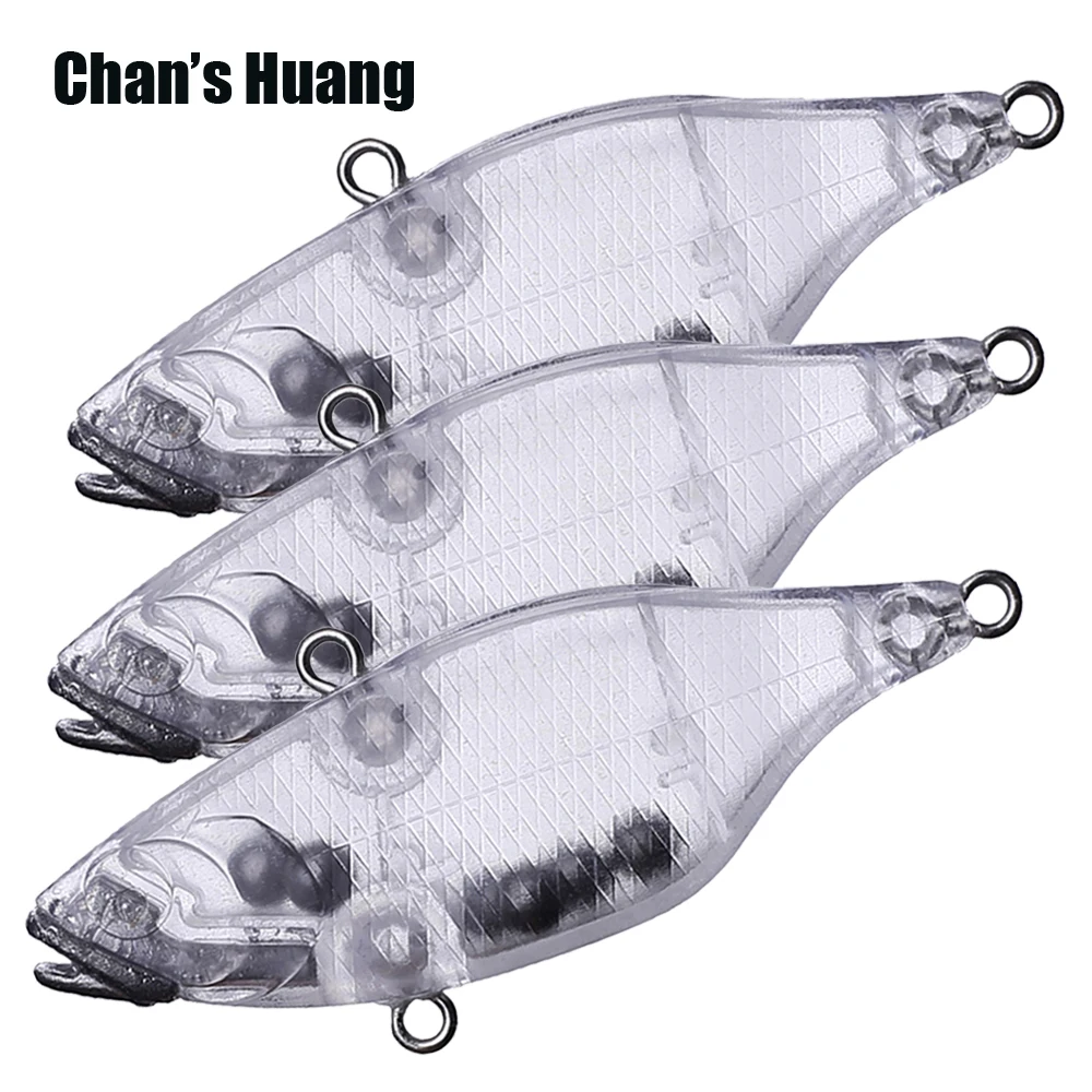 

Chan's Huang 15PCS / LOT 6.5CM 10G / 2.56INCH 0.35OZ Sinking VIB Fishing Lure Blank Vibration Body Unpainted Lipless Crank Bait