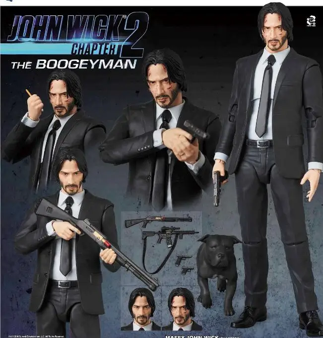 17cm John Wick Chapter 2 Action figure toys doll Christmas gift with box